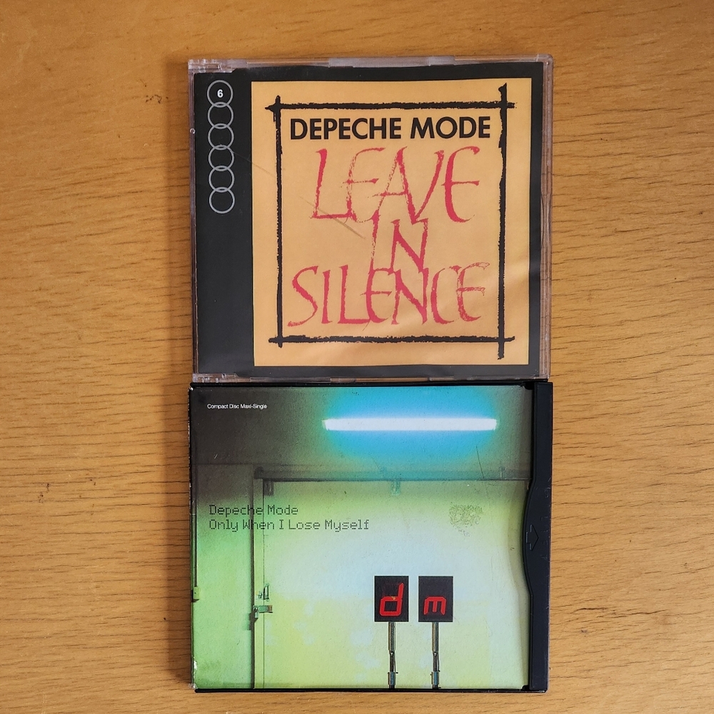 Depeche Mode "Leave In Silence" "Only When I Lose Myself" - 80s & 90s CD Singles